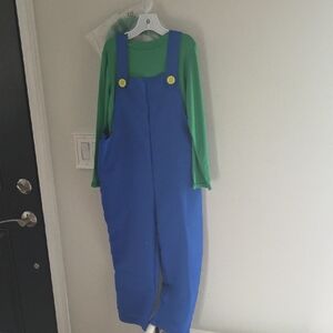 Boys MEDIUM Luigi Costume Super Mario Brothers